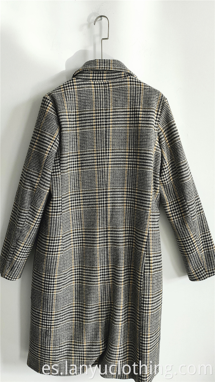 Plaid Coat For Ladies